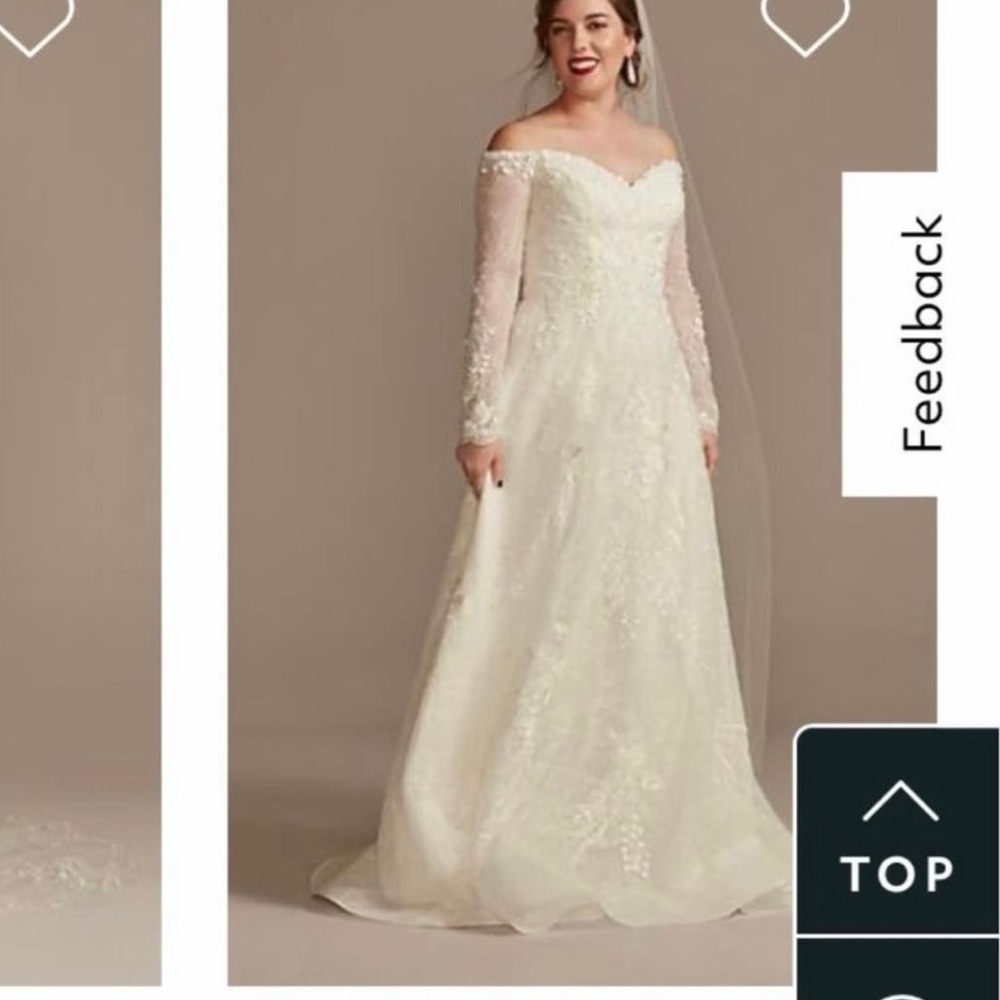 Size 20 Oleg Cassini wedding dress from this season